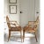 1970s Vintage Palm Beach Style English Faux Bamboo Oval Back Armchairs - A Pair For Sale - Image 5 of 15