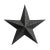 Farmhouse Vintage Farmhouse Black Metal Barn Star Wall Object For Sale - Image 3 of 3