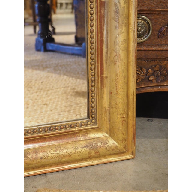Large 19th Century French Giltwood Louis Philippe Style Mirror, 70.4 X 48 Inches For Sale - Image 16 of 18