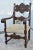 Carved Walnut Tudor Armchair Jacobean Throne Chair Circa 1900 Ornate For Sale - Image 4 of 12