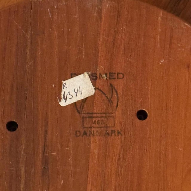 Wood Danish Lazy Susan Snack Tray from Digsmed, Denmark, 1960s, Set of 9 For Sale - Image 7 of 8