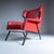 Red Skai Armchair, 1970s For Sale - Image 11 of 15