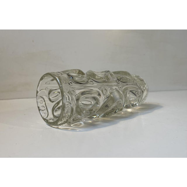 Vintage Glass Vase by Frantisek Peceny for Sklo Union, Czech, 1970s For Sale - Image 4 of 7