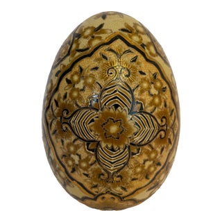 Vintage “Satsuma” Style Egg For Sale