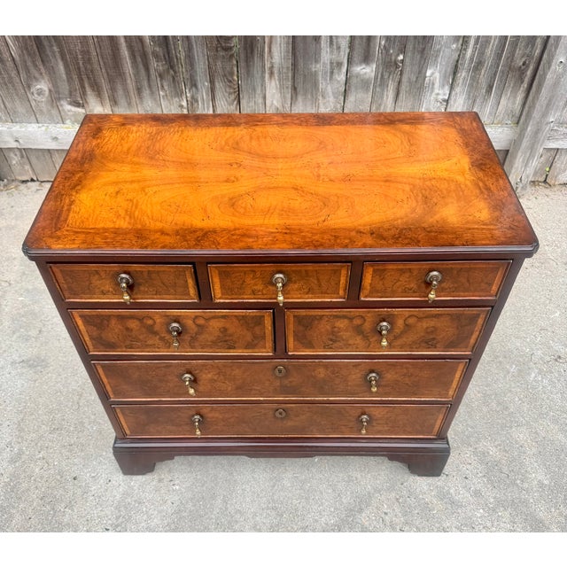 Traditional Vintage Baker Georgian Chest of Drawers For Sale - Image 3 of 7