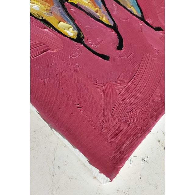 Impressionist "Yellow Pears" Original Abstract Still Life Oil Painting For Sale - Image 3 of 3