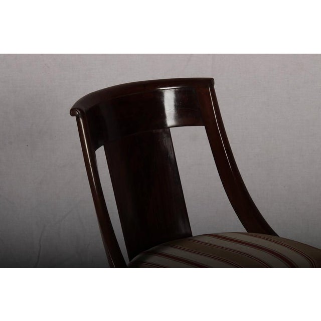 Antique Gondola Chairs in Mahogany, 1830, Set of 4 For Sale - Image 15 of 18