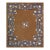 1920s Minimalist Open Brown Field Floral Chinese Room Size Peking Wool Rug For Sale