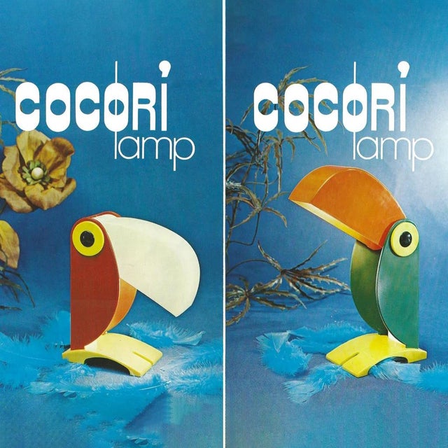 Toucan Table Lamp by Enea Ferrari Desk Linea Zero Old Timer Ferrari For Sale - Image 17 of 18