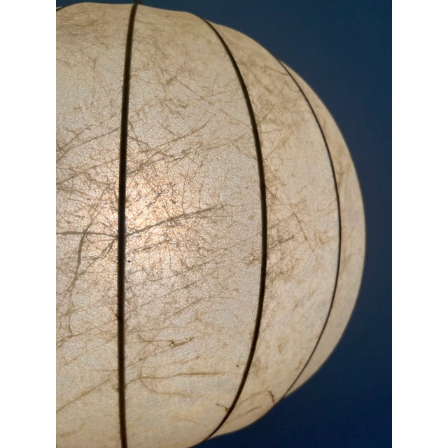 Mid-Century Modern German Cocoon Pendant from Goldkant Leuchten, 1960s, Set of 2 For Sale - Image 17 of 18