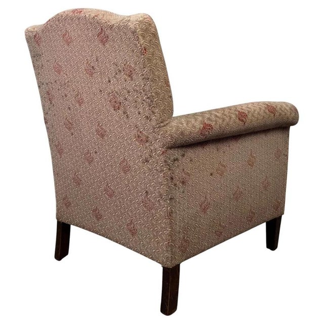 Antique English Mahogany Lounge Chair For Sale - Image 6 of 13