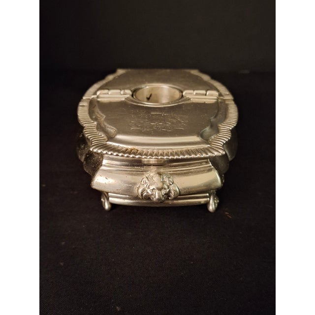 Metal Vintage Silver Plated Havdalah Compendium Spice Box Candle Holder Lions Crest 344 For Sale - Image 7 of 18