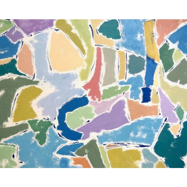 Contemporary french painting in the style of simon hantai (1922 - 2008)h. 123 w. 96 cm h. 48.4 w. 37.7 in