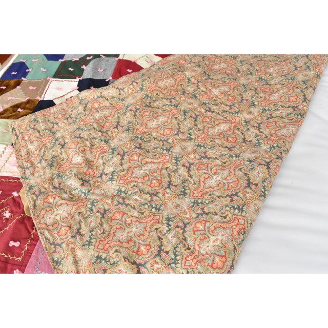 Antique Crazy Quilt For Sale - Image 11 of 12