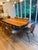 Vintage Solid Walnut Midcentury Dining Table With Eight Chairs For Sale - Image 11 of 14
