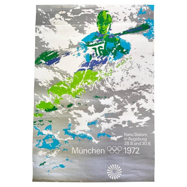 Mid-Century Olympic Games Munich Poster, 1972 For Sale - Image 6 of 6
