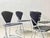 Elegant vintage dining chairs, model linda, from the 1980s, designed by lo studio and designer a. Rizzatto. The design...