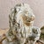 Mid 20th Century Antique Cast Stone Lion Garden Statues - A Pair For Sale - Image 5 of 12