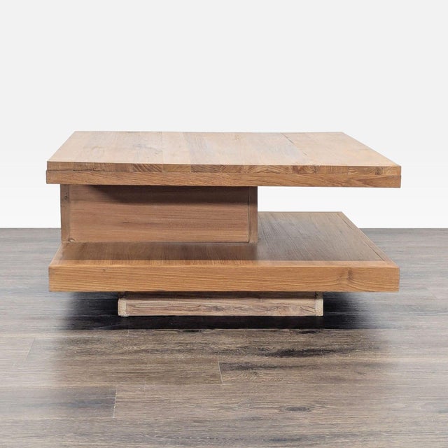 Two Tier Teak Coffee Table For Sale In San Francisco - Image 6 of 14