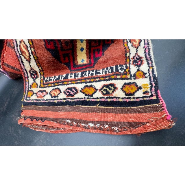 Antique Turkish Wool Half Saddle Bag For Sale In New York - Image 6 of 16