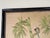 Vintage Japanese Red-Crowned Cranes in Bamboo Garden Tropical Landscape Art Painted Silk Scroll For Sale - Image 11 of 12