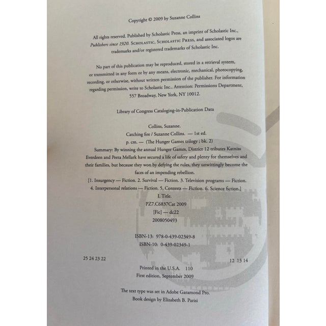 Catching Fire (Hunger Games, Book Two) by Suzanne Collins (2009, Hardcover) For Sale In Charleston - Image 6 of 11