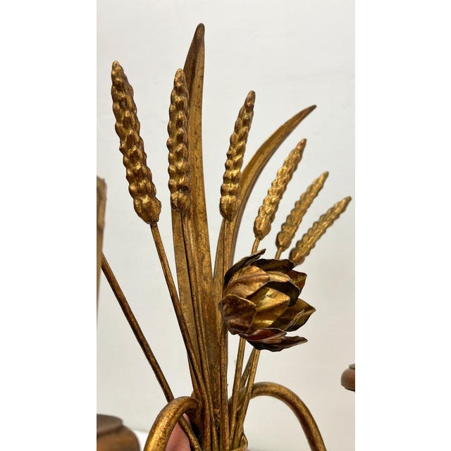 1960s Sheaf of Wheat Wall Lamp in the style of Hans Kogl, 1960s For Sale - Image 5 of 12