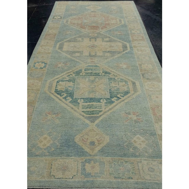 Turkish Oushak Rug 4'11" x 11'11" #18025 Explore a curated collection of hallway runners, wool rugs, and handmade...