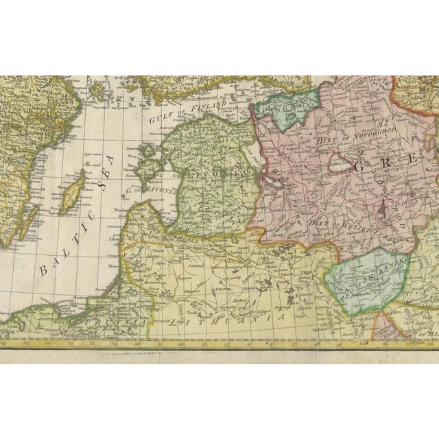 Late 18th Century Historical Map of Northern Europe and Russia, 1788 For Sale - Image 5 of 10