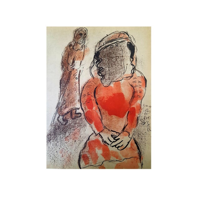 Marc Chagall - The Bible - Tamar - Original Lithograph 1960 For Sale