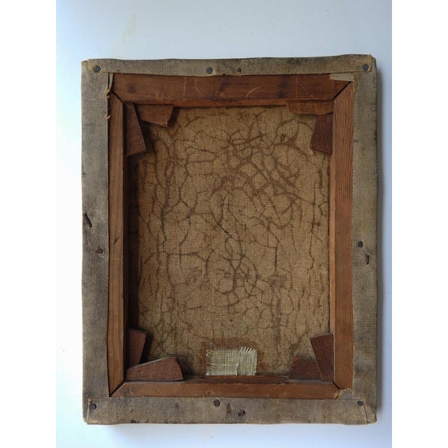 Brown Early 20th Century Portrait Painting of Bearded Man For Sale - Image 8 of 8