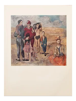 1954 After Pablo Picasso, Saltimbanques First American Edition Full-Color Print