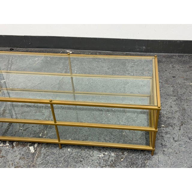 Brass West Elm Terrace Coffee Table For Sale - Image 8 of 12