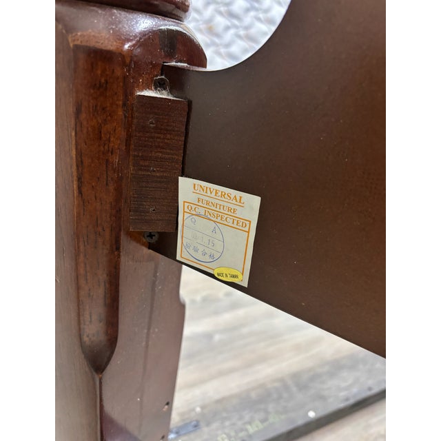 Vintage King Size Universal Furniture Chippendale Carved Four Poster Rice Bed For Sale - Image 9 of 11