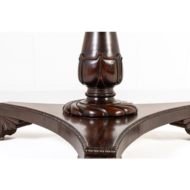 Antique Scottish Regency Rosewood Centre Table, 1800s For Sale - Image 9 of 13