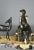 Metal Art Deco French Sculpture of Lady and Gazelle, 1930 For Sale - Image 7 of 12