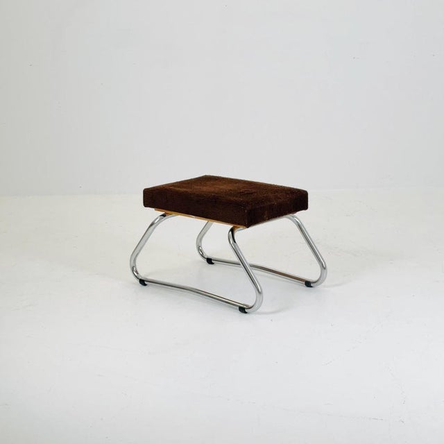 Mid-Century Ottoman with Chrome Details and Hidden Steps, 1960s For Sale - Image 11 of 11