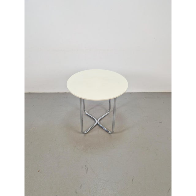 Wood Bauhaus Tubular Frame Table by W. H. Gispen for Gispen, 1960s For Sale - Image 7 of 8
