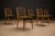Rare Set of Six Dining Chairs by Joaquim Tenreiro in Caviúna Wood & Olive Green Mohair, Brazil, 1950s For Sale - Image 10 of 16