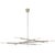 Rousseau Grande Eight Light Articulating Chandelier in Polished Nickel with Etched Crystal Designer: Kelly Wearstler...