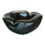 Vintage Boho Black Art Glass Bowl For Sale