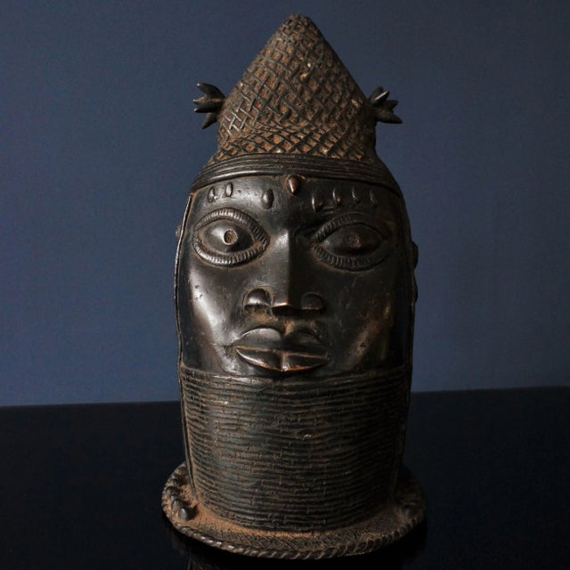 Metal Bronze Yoruba Sculpture, 1950s For Sale - Image 7 of 10