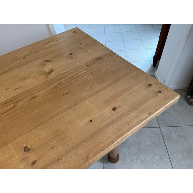 Wood Knights Backdrop Refectory Table For Sale - Image 7 of 12