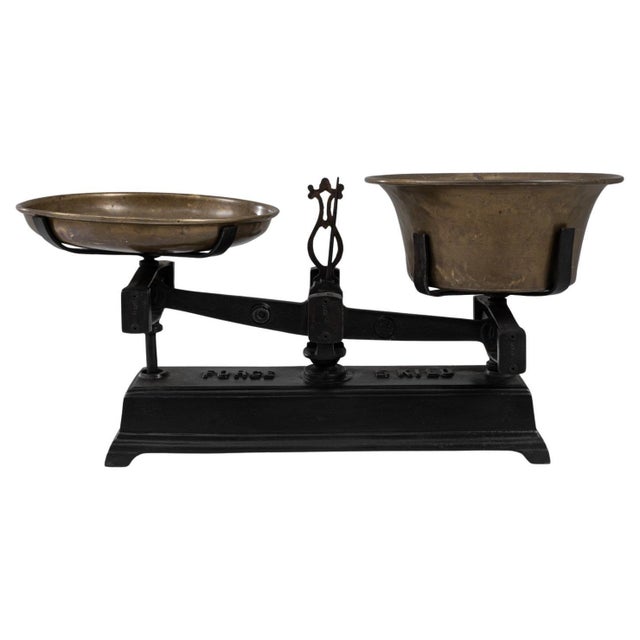 19th Century French Iron & Brass Scale For Sale - Image 9 of 18