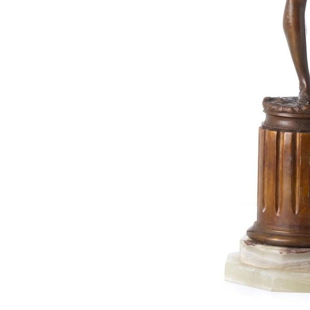 Albert Ernest Carrier-Belleuse, Figurative Sculpture, 19th Century, Bronze on Marble Base For Sale - Image 3 of 6