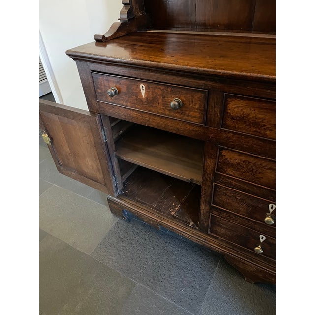 18th Century Antique English Oak Welsh Dresser For Sale - Image 5 of 18