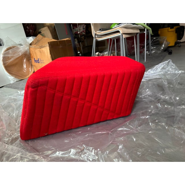 Wood Ligne Roset Facett Armchair and Ottoman For Sale - Image 7 of 9