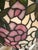 Late 20th Century Tiffany Style Figural Lady Stained Floral Table Lamp For Sale - Image 9 of 13