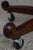 Carved Mahogany Frame Green Leather Office Desk Chair For Sale - Image 17 of 18