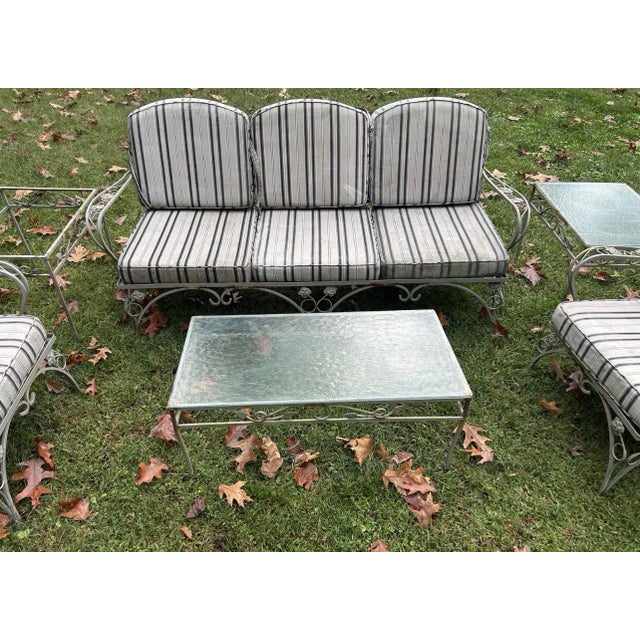 Perfect conversation set for your outdoor space! The sofa measures 73.5x24x30.5, the two chairs measure 23.5x29.5x30.5,...